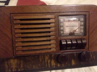 100 - Vintage Westinghouse Wr - 12x4 Am Tube Radio
