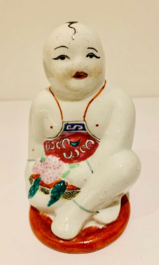 Antique/vintage Chinese Boy Porcelain Figurine Hand Painted