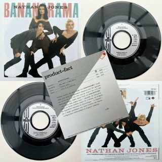 Bananarama Nathan Jones - German Import & Promo Sheet Ex/ex Cond 7 " (1988)