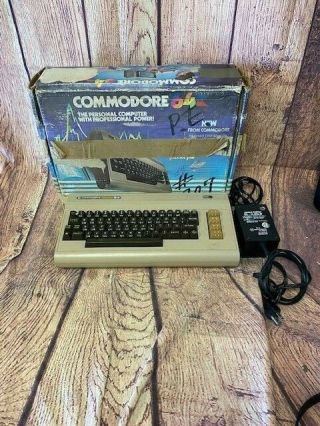 Vintage Commodore 64 Personal Computer With Box