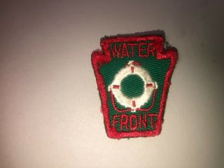 Hidden Valley Camp Water Front Patch Keystone Council Boy Scout Bsa
