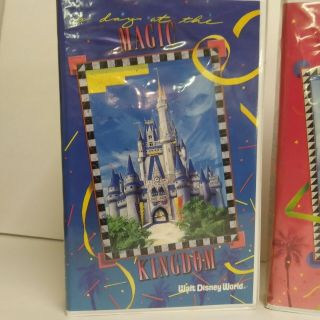 A Day at Epcot Center/Magic Kingdom/Disney Studios ClamShell VHS Set Collectible 2