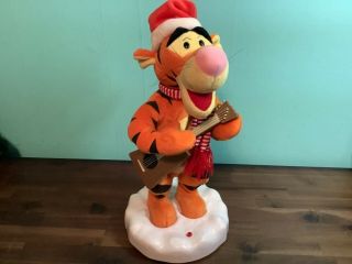 Animated Singing Dancing Tigger With Guitar Gemmy