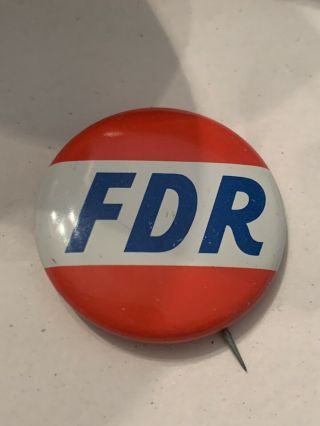 Vintage Roosevelt “FDR”Presidential campaign button 2