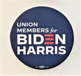 2020 Official Union Members For Joe Biden And Kamala Harris Pin