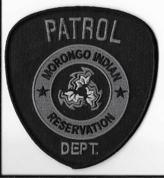 Morongo Indian Reservation,  California Patrol Department Shoulder Patch