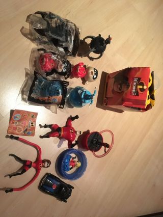 Disney The Incredibles Mcdonald’s Happy Meal Toy Complete Set And Box