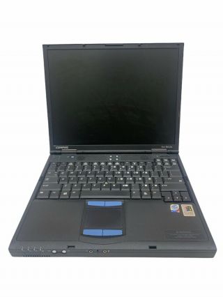 Vintage Compaq Evo N610c 14 " Laptop Pentium 4 Windows 2000 Professional Read