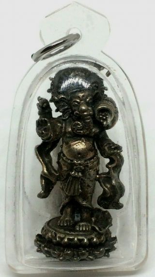 Pikanet Ganesh God Of Hindu Success Luck Rich Thai Amulet Statue