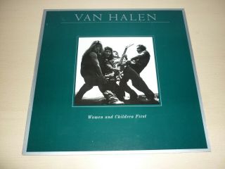Van Halen,  Women And Children First,  W.  Bros.  1980 Lp,  Large Poster K56793 Ex/ex