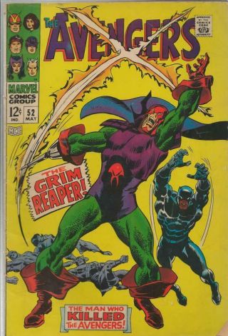 Avengers 52 Vintage 1968 Marvel Comics Black Panther Joins