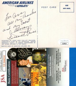Vincent Price Actor Hand Signed Vintage Autograph Postcard With Jsa
