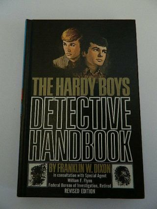1972 Vintage The Hardy Boys Detective Handbook Book
