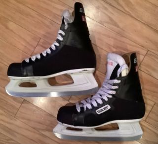 Vintage Bauer Premier Ice Hockey Skates Leather Canstar Adult Sz 10d