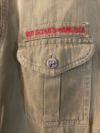 Vintage 1940s Or Older BSA Boy Scout uniform shirt metal buttons 6 3