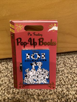 Disney Parks Pop - Up Books 101 Dalmatians Limited Edition Pin Of The Month