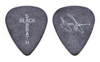 Vintage Black Sabbath Tony Iommi Signature Black Guitar Pick - 1994 Tour
