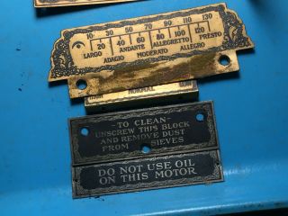 Antique Player Piano Parts,  190something,