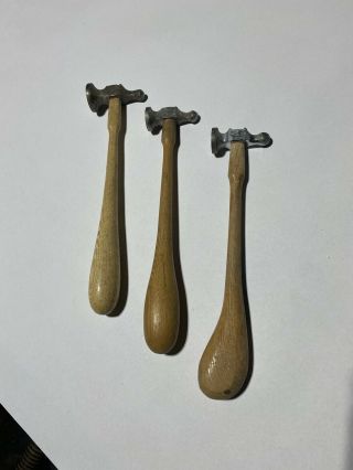 Set Vintage Picard Chasing Repousse Hammer Goldsmith,  Tinsmith,  Jewelry Metal