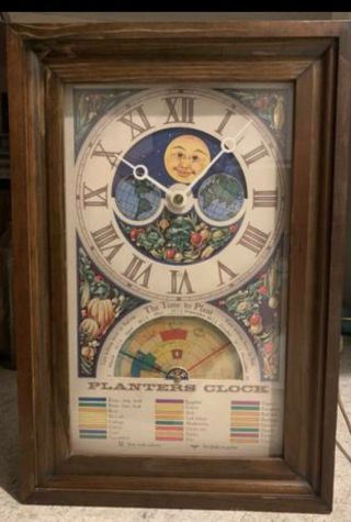 Vintage Mechtronics Fairfield Planters Clock