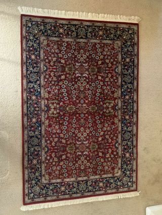 Handmade Oriental Turkish Hereke Accent Rug 4x6