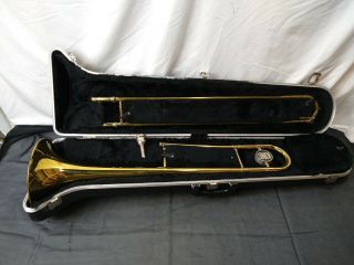 Vintage - King 606 Trombone With Case - Polished Brass -