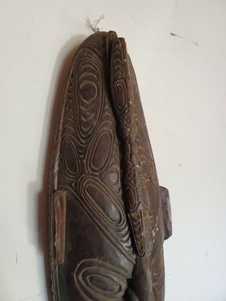 PAPUA GUINEA VINTAGE CARVED NATIVE TRIBAL WOOD MASK ESTATE PACIFIC OCEANIC 2
