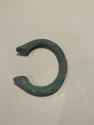 One West African Manilla Bronze Trade Bracelet - 2