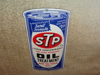 VINTAGE STP TREATMENT DIE - CUT OIL CAN $1.  35 8 