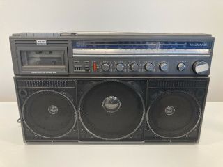 Vintage Magnavox D8443 Boom Box Ghetto Blaster Radio Cassette Does Not