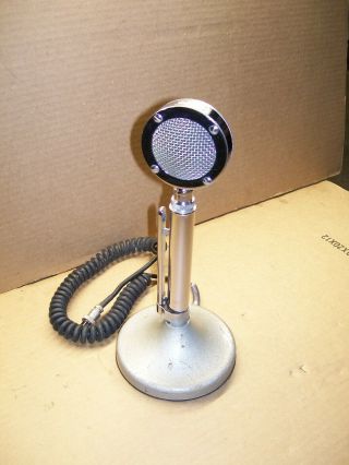 Vintage Astatic D - 104 Lollipop Ham Cb Radio T - Ug8 Stand Base Microphone Mic
