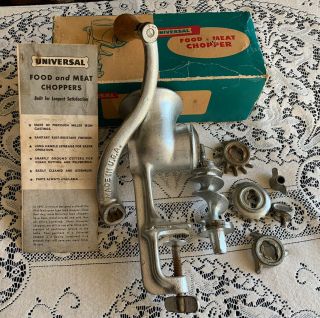 Universal Food And Meat Chopper Vintage Box 100 Complete Find