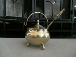 Antique Brass Cape Cod Fire Starter/smudge Pot/pumice Wand,