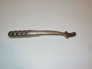 Vintage Cast Iron Handle Wood Cook Stove Heater Lid Lifter Handle 8 7/8 " Long