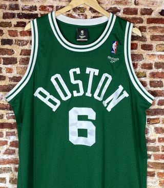 Vintage Bill Russell Boston Celtics Hardwood Classics Stitched Swingman Jersey