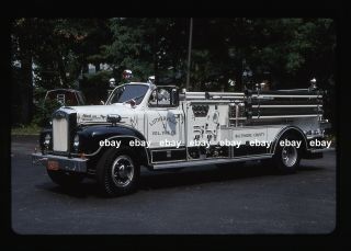 Lutherville Md 1954 Mack B Pumper Fire Apparatus Slide