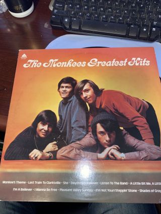 The Monkees Greatest Hits Vinyl Lp Ex - To Vg,