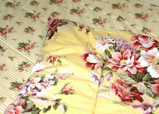 Vintage RALPH LAUREN Sophie Brooke Twin Comforter Reversible USA 3