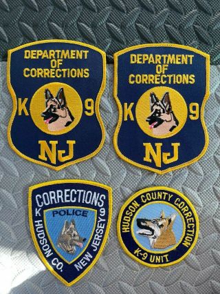 Jersey Corrections K - 9 Patch Set Of 4 Nj