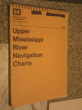 Vintage 1982 Navigation Charts Upper Mississippi Us Army Corp Of Engineers