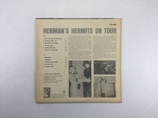 HERMAN ' S HERMITS Second Album On Tour LP E - 4295 ' 65 VG,  Signed By Herman 13D 3