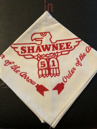 Boy Scout Oa Shawnee Lodge 51 Neckerchief N2 Order Of The Arrow