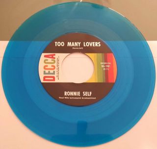 Ronnie Self - Big Town / Too Many Lovers - Top Rockabilly Two Sider On Blue Wax