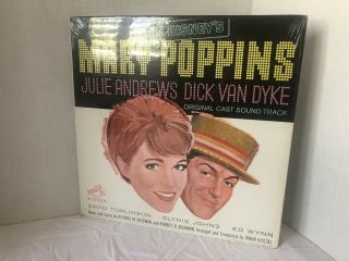 Walt Disney’s Mary Poppins Soundtrack Vinyl Record In Plastic 1964