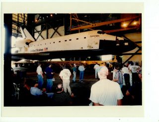 1995 Official Nasa Photo Space Shuttle Orbiter Columbia Sts - 73 Preflight 461