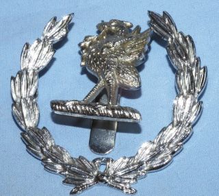 Vintage Liverpool Ambulance Service Cap Badge - Chrome With Lugs Firmin