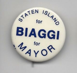 Mario Biaggi York (d) Nyc Mayor Candidate 