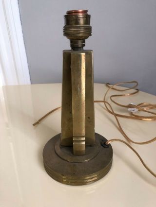 Antique Nautical Ship Boat Swivel Light - Heavy Brass And Old - Unique -