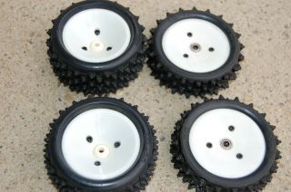Vintage Team Associated Rc10 Comp Edition Front And Rear Wheel Set Tq 70 20