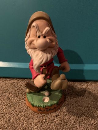 Walt Disney World Seven Dwarfs Grumpy Bobble Head Golf Figure
